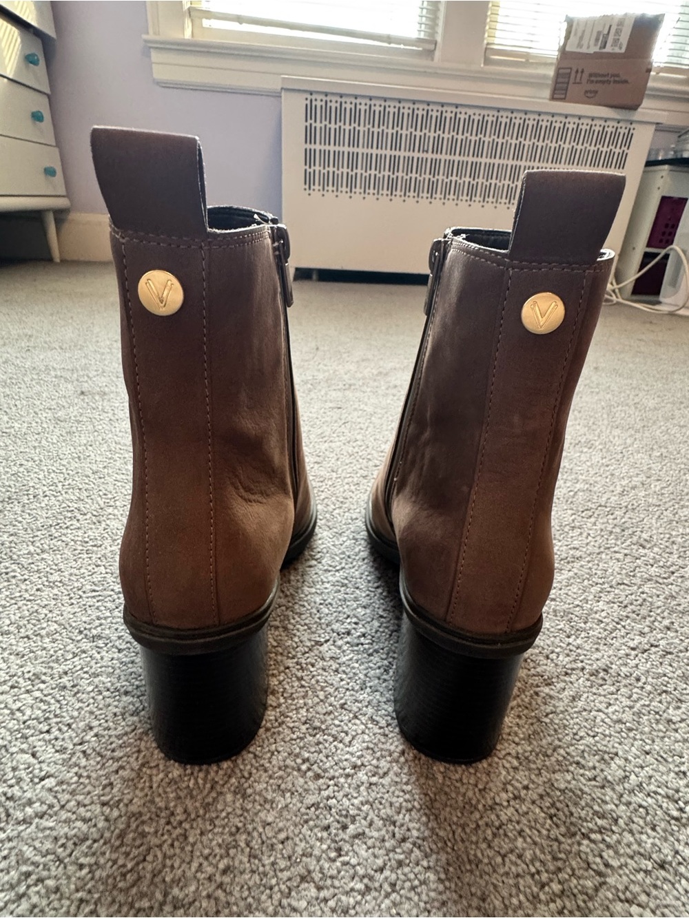 Vionic Truckee Booties Waterproof Brown Suede Size 10 - Picture 3 of 8